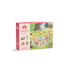 MOULIN ROTY - A nagy család - Évszakok puzzle (4x12 db-os) puzzle, kirakós
