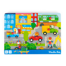 MOULIN ROTY - Vidámság - Hangos puzzle - a városban puzzle, kirakós