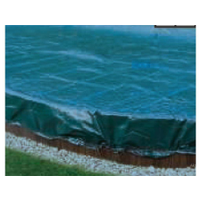 Mountfield Erős időjárásálló ovális fólia 6,0*3,2 méteres medencére zöld/fekete színben medence kiegészítő