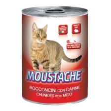 MOUSTACHE Cat Chunks hús 415g felnőtt macskák számára macskaeledel