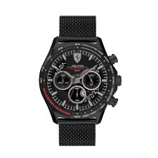 MOVADO Scuderia Ferrari Karóra Pilota Evo, Fekete Chrono Mesh Szíj, 44Mm karóra