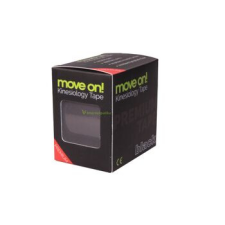 Move on! kineziológiai szalag (tape) fekete színben 1db gyógyhatású készítmény