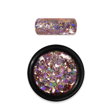 Moyra Holo glitter mix No. 06 Rose gold körömdíszítő
