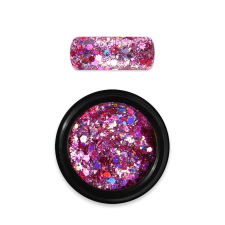  Moyra Holo glitter mix No. 20, Sötét rózsaszín - 3g körömdíszítő