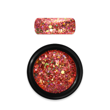 Moyra Holo glitter mix No.21 Narancs körömdíszítő