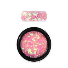 Moyra Holo glitter mix No.23 Chameleon sugar pink körömdíszítő