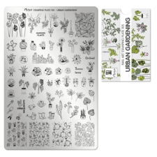 Moyra Körömnyomda lemez NO.105 Urban Gardening körömdíszítő