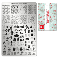 Moyra Körömnyomda lemez NO.128 Winternail körömdíszítő