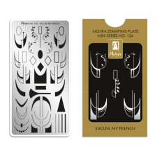 Moyra Mini Körömnyomda lemez 126 Excuse my French körömdíszítő