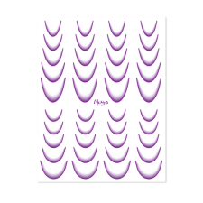 Moyra Vizes matrica válogatás Ombre No. 07 Purple körömdíszítő