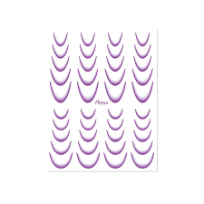 Moyra Vizes matrica válogatás Ombre No. 07 Purple körömdíszítő