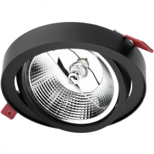  Mozgatható süllyesztett világítótest GU10 AR111 14cm kerek fekete CARPI LUMILED világítás