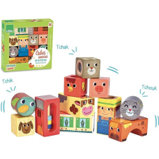 MPK Toys Vilac Csörgő kockák farm motívummal barkácsolás, építés