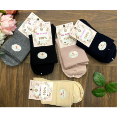 MR Pamut női gumi nélküli zokni 5 pár/cs vegyes szin