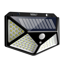 MRG A-CL100 napelemes led panel, 100 SMD LED, mozgásérzékelő, napelemes töltés kültéri világítás
