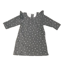 MROFI Kislányruha - Szürke fehér csillagos 92