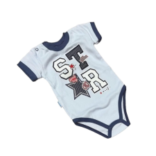 MROFI Rövid ujjú Body - Kék "Star" - 74 kombidressz, body