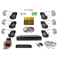 MS - IP kamerarendszer 6 kamerával switchel 2 Mpix - 6023K6B megfigyelő kamera