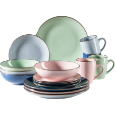 Mäser METALLIC RIM ASSORT Étkészlet 16 db (931870) tányér és evőeszköz