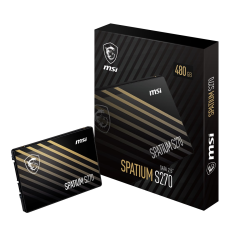 MSI SPATIUM S270 SATA 2.5 480GB SSD meghajtó 2.5" Serial ATA III 3D NAND (S78-440E350-P83) merevlemez