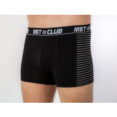 MST Boxer oldal csíkos mintával XL, Fekete