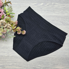 MST Magas derekú női alsó bordás anyagból XL/2XL, Fekete