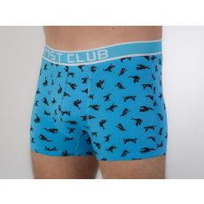 MST Mintás boxer L, Világos kék