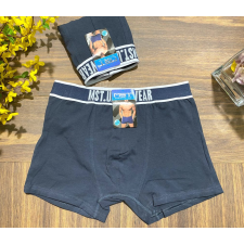 MST sztreccs-passzos boxeralsó 3XL-5XL-ig kékes-fekete férfi alsó