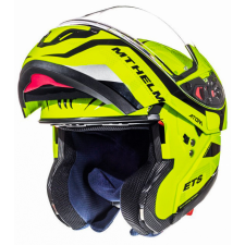 MT HELMETS Felnyitható motoros sisak MT Atom Divergencia neon sárga bukósisak
