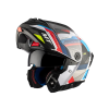 MT HELMETS MT Atom 2 SV felnyitható bukósisak fehér/kék/piros matt XXL méret (63-64 cm)