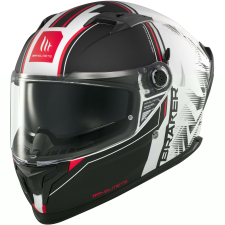 MT HELMETS MT Braker SV Charm zárt motoros bukósisak matt fekete-fehér bukósisak