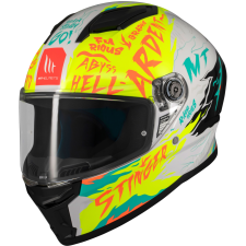 MT HELMETS MT Stinger 2 Ardent zárt bukósisak fehér-sárga bukósisak