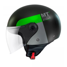 MT HELMETS MT Street Inboard D6 nyitott bukósisak fekete-zöld bukósisak