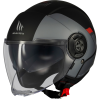 MT HELMETS MT Viale SV S Advance nyitott motoros bukósisak matt fekete-szürke