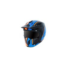 MT HELMETS Próba Bukósisak MT Streetfighter SV Twin fényes fekete / kék / narancs S motoros kabát