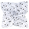 MT T Nagy textil pelenka (120x120) - Fehér alapon fekete és szürke pöttyök
