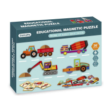 MTS 2IN1 mágneses puzzle - munkagépek, 75 db puzzle, kirakós