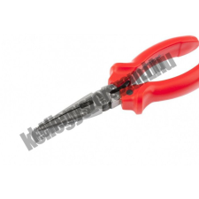 MTX 180mm "Economic" kúpos hosszú csőrű fogó műanyag markolat barkácsolás, csiszolás, rögzítés