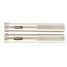 MTX 2db 10x67mm galvanizált gyémánt körkivágó, üveg/kerámia barkácsgép tartozék