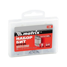 MTX bitkészlet 65mm acél CrV 10db dupla végû barkácsolás, csiszolás, rögzítés