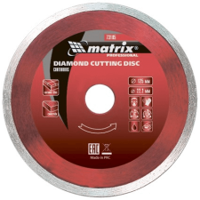 MTX Folyamatos Gyémántvágó tárcsa 115x22,2mm nedves barkácsgép tartozék