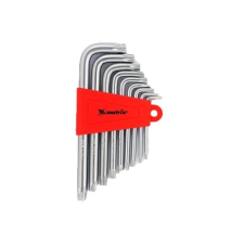 MTX Torx fényes rövid kulcsszett T10-T50 CrV 9db fogó
