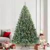  Mű karácsonyfa 300 LED-del állvánnyal Zöld 210 cm PE és PVC