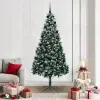  Mű karácsonyfa 300 LED-del Zöld 210 cm PVC és Acél és Műanyag