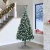  Mű karácsonyfa 300 LED-del Zöld 240 cm PVC és Acél és Műanyag