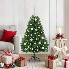  Mű karácsonyfa LED -es lámpákkal Zöld 120 cm PVC és fém műfenyő