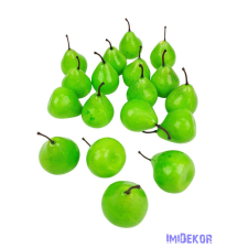  Mű körte 4,5cm 18db/csomag - Zöld dekorációs kellék