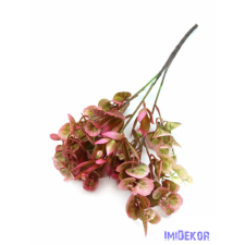  Mű leveles dekor ág 57 cm - Pink dekorációs kellék
