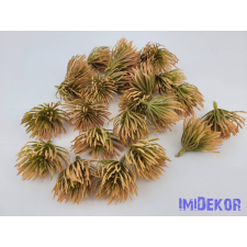 Mű tűszirmú pozsgás pick D4,5cm - Barack dekorációs kellék