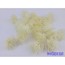 Mű tűszirmú pozsgás pick D4,5cm - Fehér dekorációs kellék